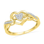 18 Kt Gold Heart Beat Diamond Finger Ring