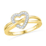 18 Kt Gold Ravish Heart Diamond Finger Ring