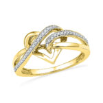 18 Kt Gold Mesmerizing Heart Diamond Finger Ring