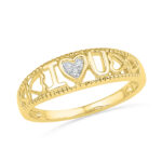 day Special I Love You Diamond Finger Ring