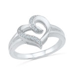 Love Life Heart Diamond Finger Ring