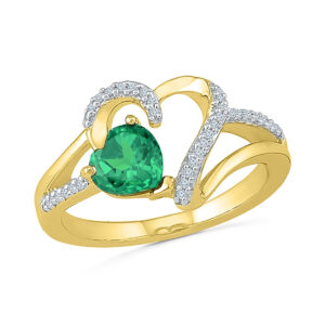 Emerald Diamond Finger Ring