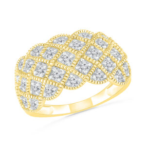 18kt Tangled Diamond Ring