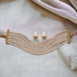 Qiyara 7 Lines Pearl Choker Set