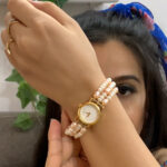 Badarika 3 Lines Pearl Wrist Watch