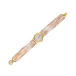 Waheeda 3 Lines Pearl Wrist Watch