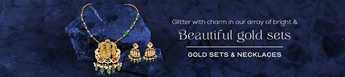 22KT Lakshmi Balaji Gold Necklace