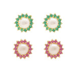 Heart's Delight Pearl Earrings Combo