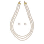 Yashvi 3 Lines Pearl Necklaces
