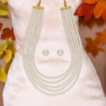Meera 5 Lines Pearl Necklaces