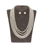 Meera 5 Lines Pearl Necklaces