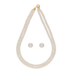 Saanvi 2 Lines Pearl Necklaces