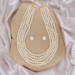 Jhanvi 5 Lines Pearl Necklaces