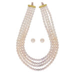 Tulsi 4 Lines Pearl Necklaces