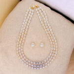 Yochana 3 Lines Pearl Necklaces