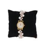 Rabhya 3 Lines Pearl Wrist Watch