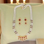 Lajita 2 Lines Oval Pearl Necklaces