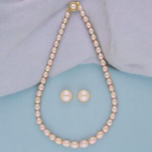 Gianna 1 Line oval Pearl Set