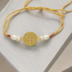 22kt Swastik Gold Rakhi