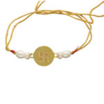 22kt Swastik Gold Rakhi