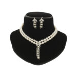 Dual Line Iconic Pearl Necklace Set