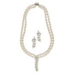 Dual Line Iconic Pearl Necklace Set