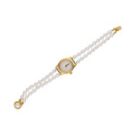 Tanmayi 2 Lines Pearl Wrist Watch