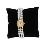 Yashawini 3 Lines Pearl Wrist Watch