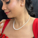 White Graded Oval Pearl Necklace