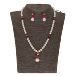 Classic Red Pearl Pendant Set