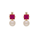 Classic Red Pearl Pendant Set
