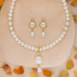 Elegant Single Drop Pearl Set
