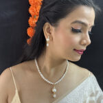 Elegant Single Drop Pearl Set