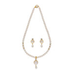 Elegant Single Drop Pearl Set