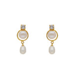 Elegant Single Drop Pearl Set