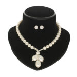 Nisha 1 Line Round Pearl Necklaces