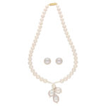 Nisha 1 Line Round Pearl Necklaces