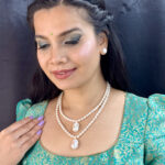 Oeshi 2 Lines Oval Pearl Necklaces