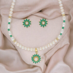 Bahupuspa 1 Line Pearl Set
