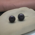 Black Button Pearl Tops