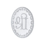 100 grams 99.9% Ganesh Oval silver coin