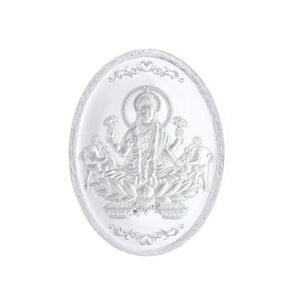 50 Grams 99.9% Laxmi Oval Silver Coin