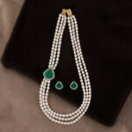 Badari 3 Lines Pearl Set