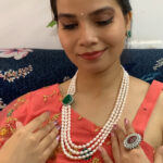 Badari 3 Lines Pearl Set