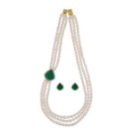Badari 3 Lines Pearl Set