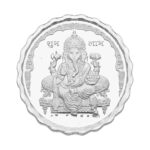 100 Grams Ganesh Silver Coin 99.9 % Purity
