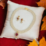 Falak 2 Lines Pearl Necklace