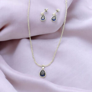Intricate 925 Silver Designer Pendant Set