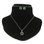 Luxury 925 Sterling Silver Pendant Set