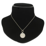 3.5 Grams Silver Ganesha Round Pendant With Chain